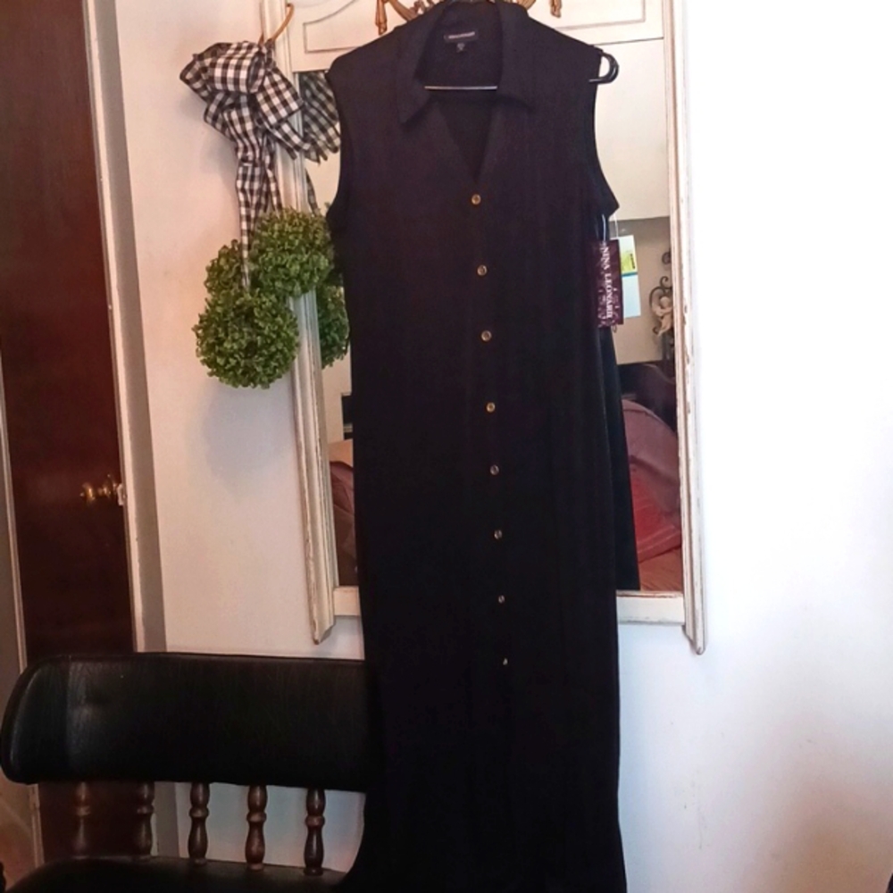 Classic! Nina Leonard Taylored Maxi Dress L